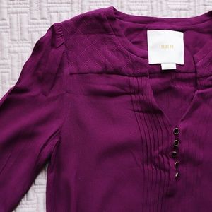 Anthropologie Maeve Purple Galina Dress